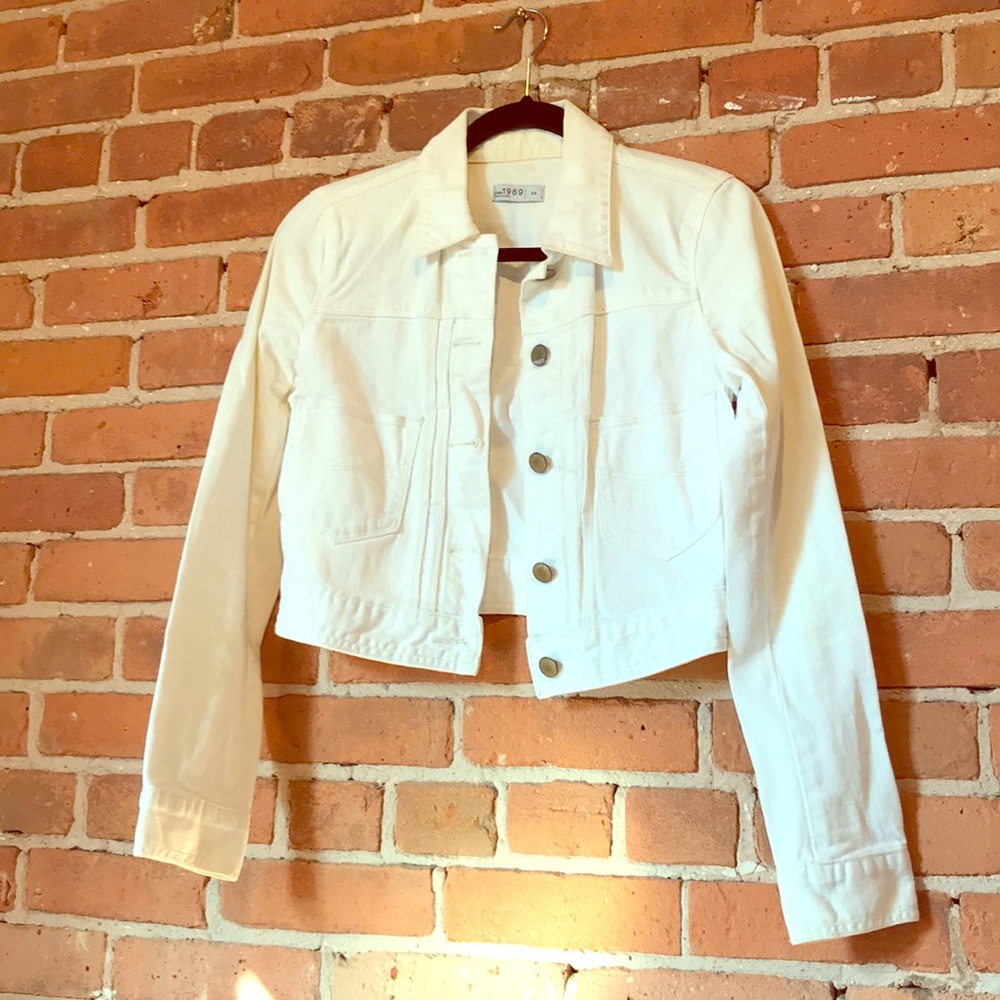 Gap - white denim jacket